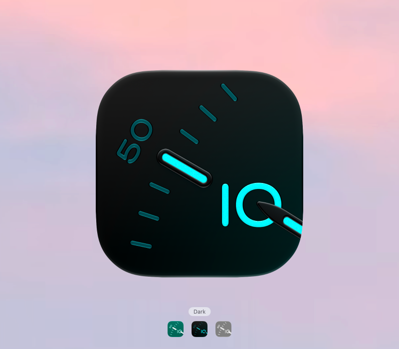 Bauhaus Clock app icon design, image 2