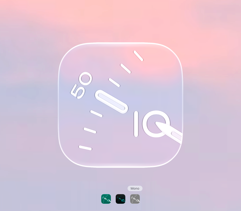 Bauhaus Clock app icon design, image 3