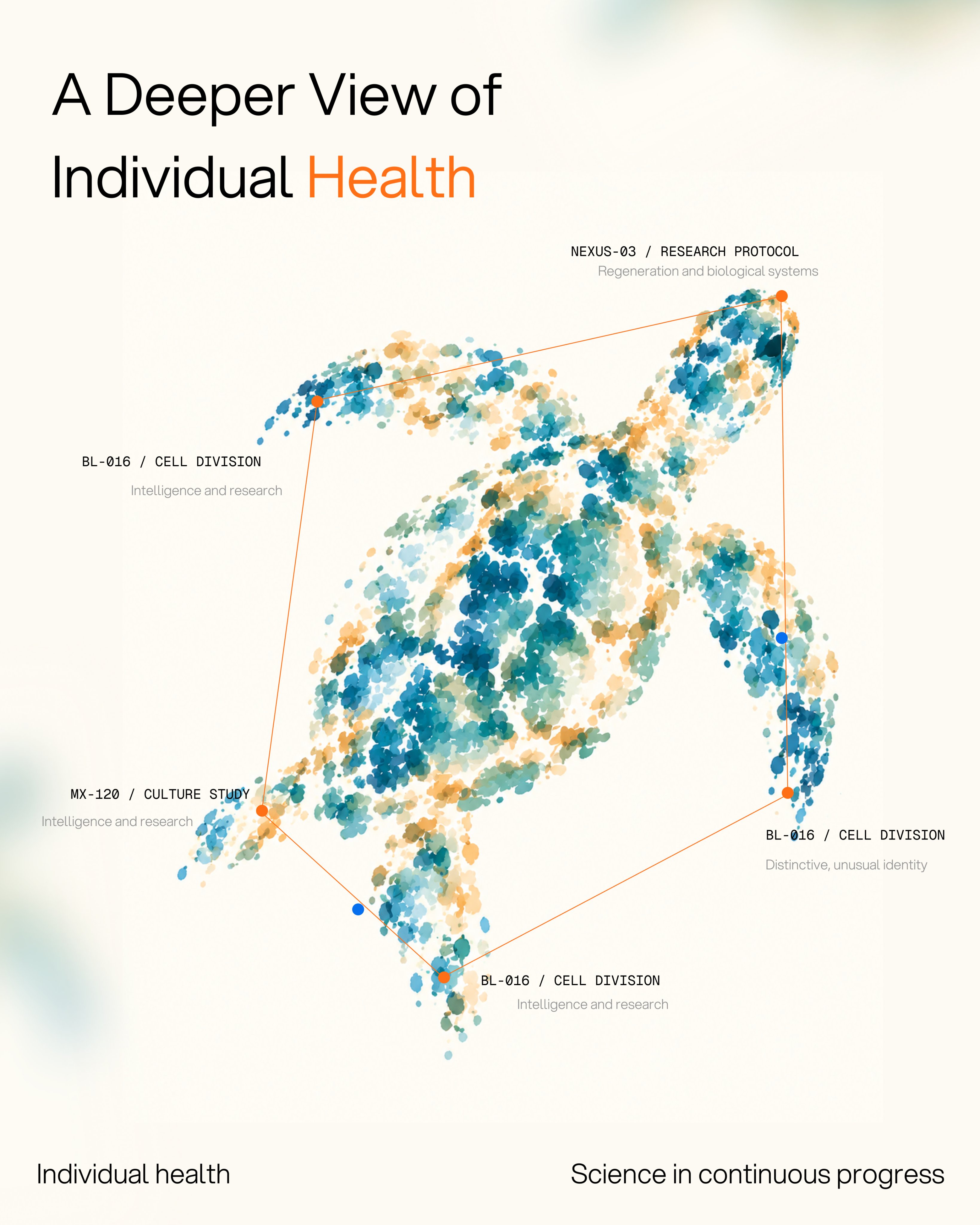 Particle fish biological study poster, image 2