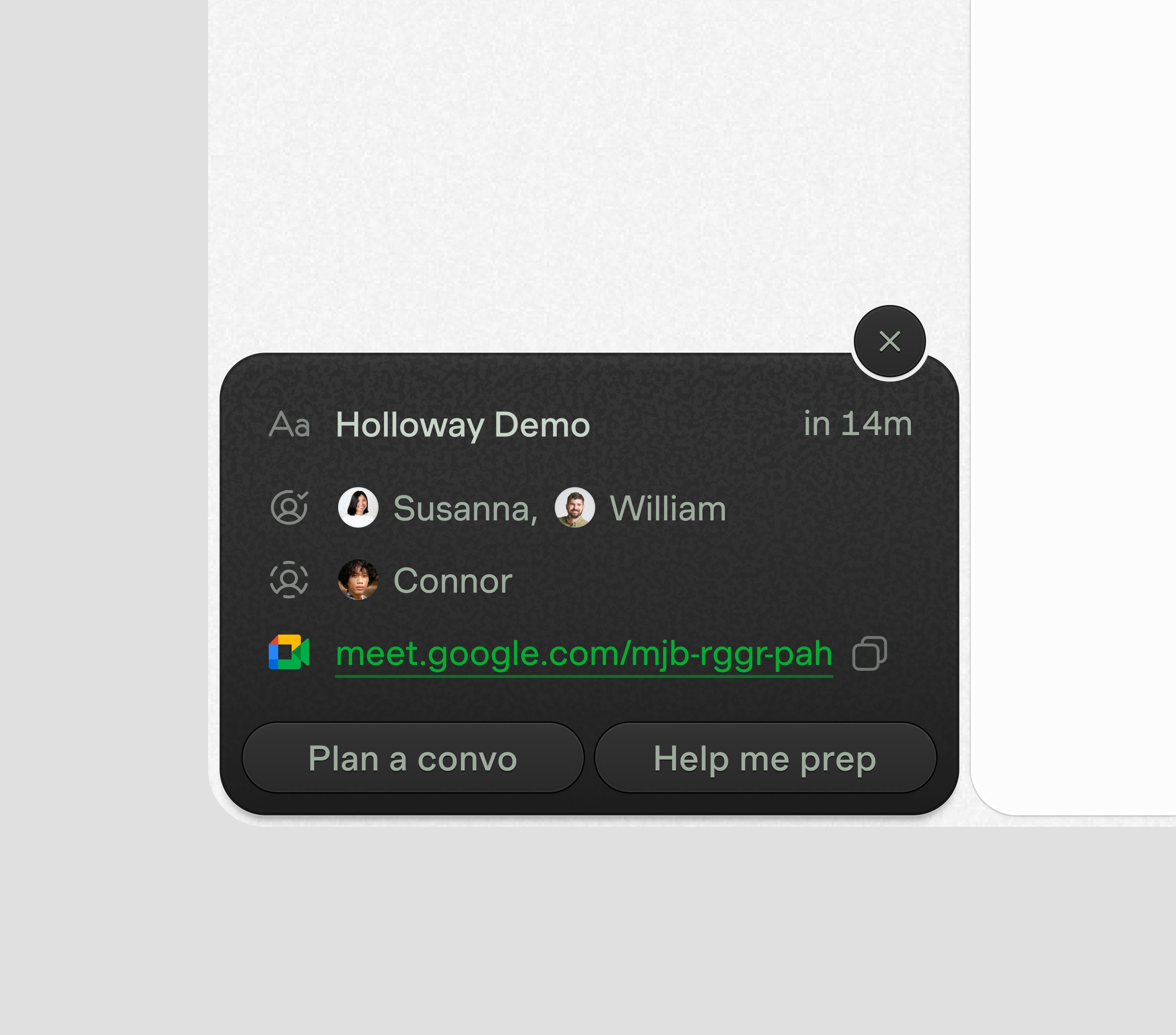 Meeting notification card animation, image 2
