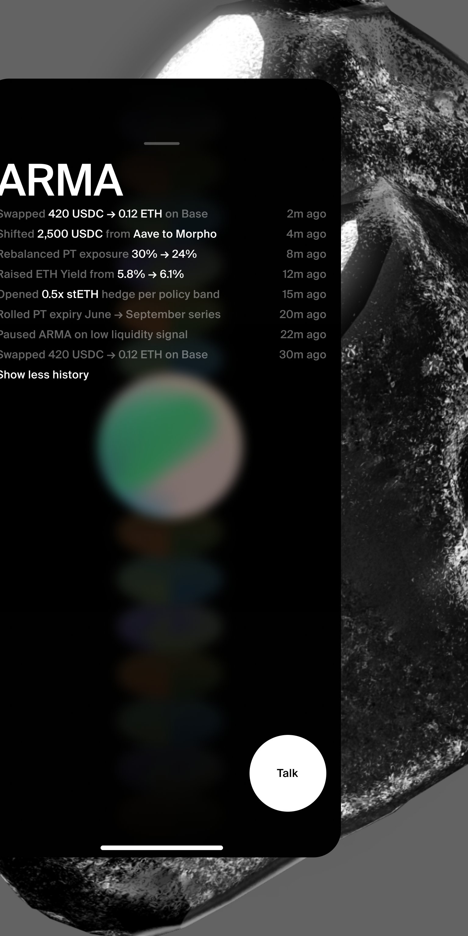 Crypto agents app interface, image 3