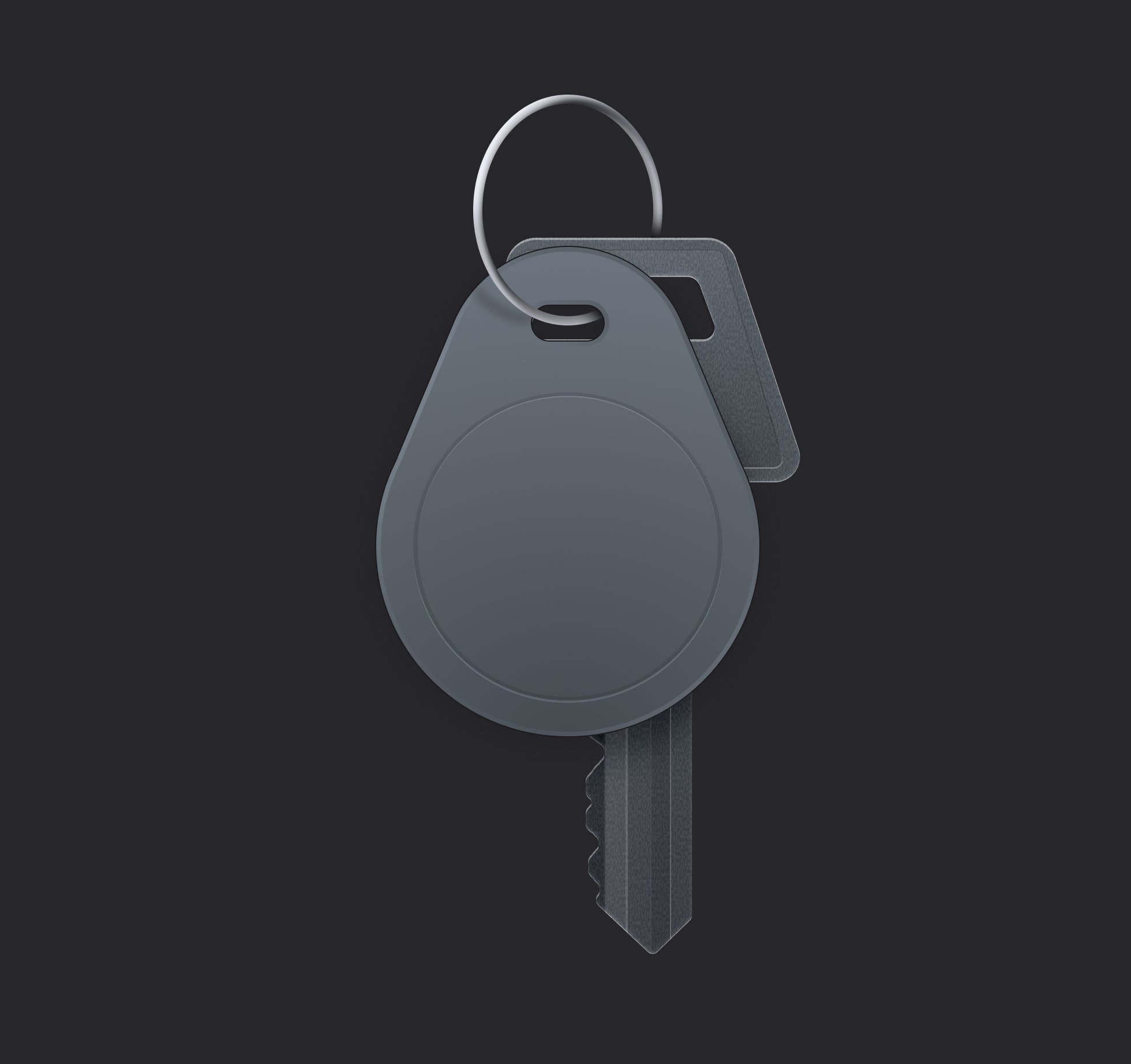 Keychain icon vector study, image 2
