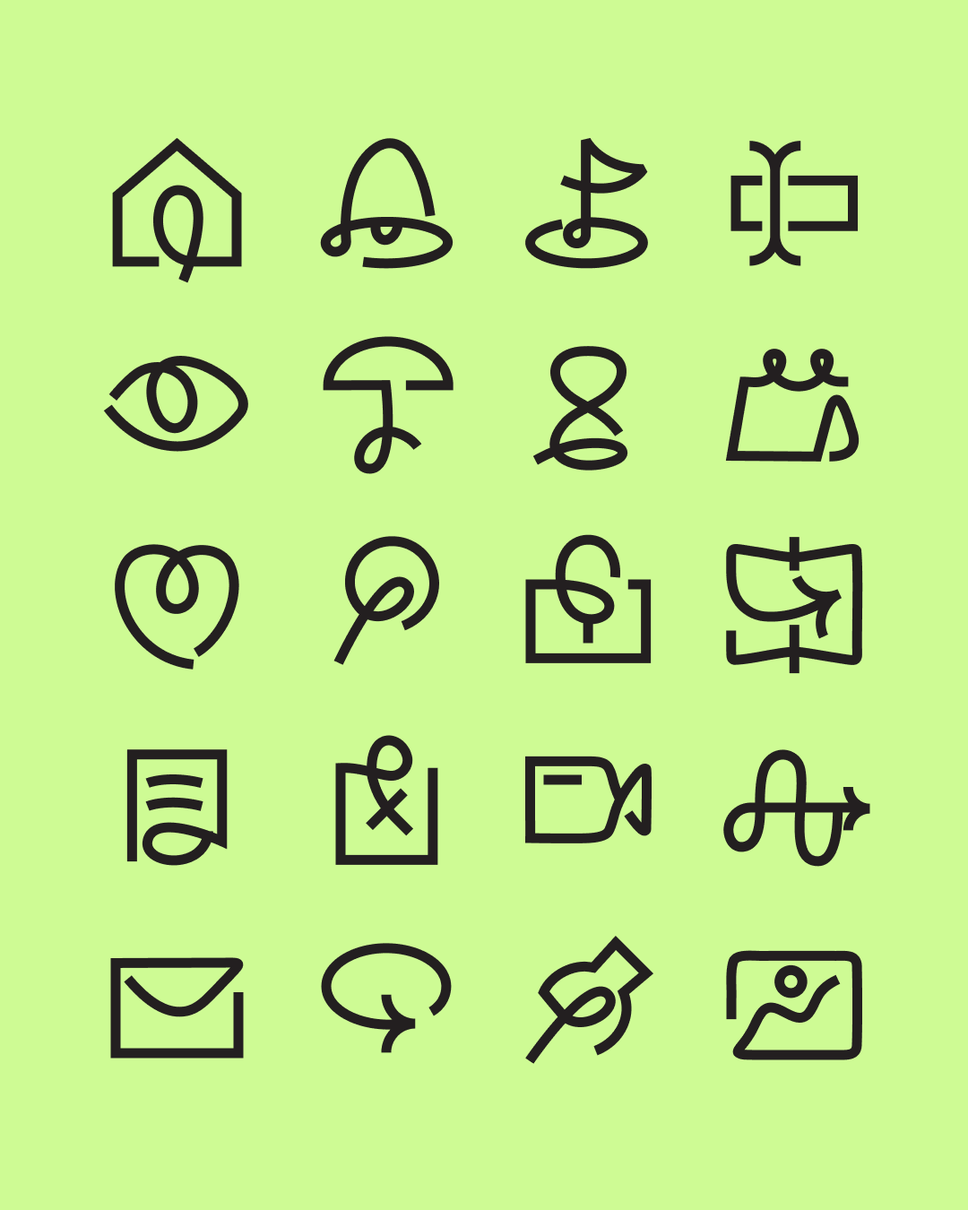 Continuous line icon carousel animation, image 2