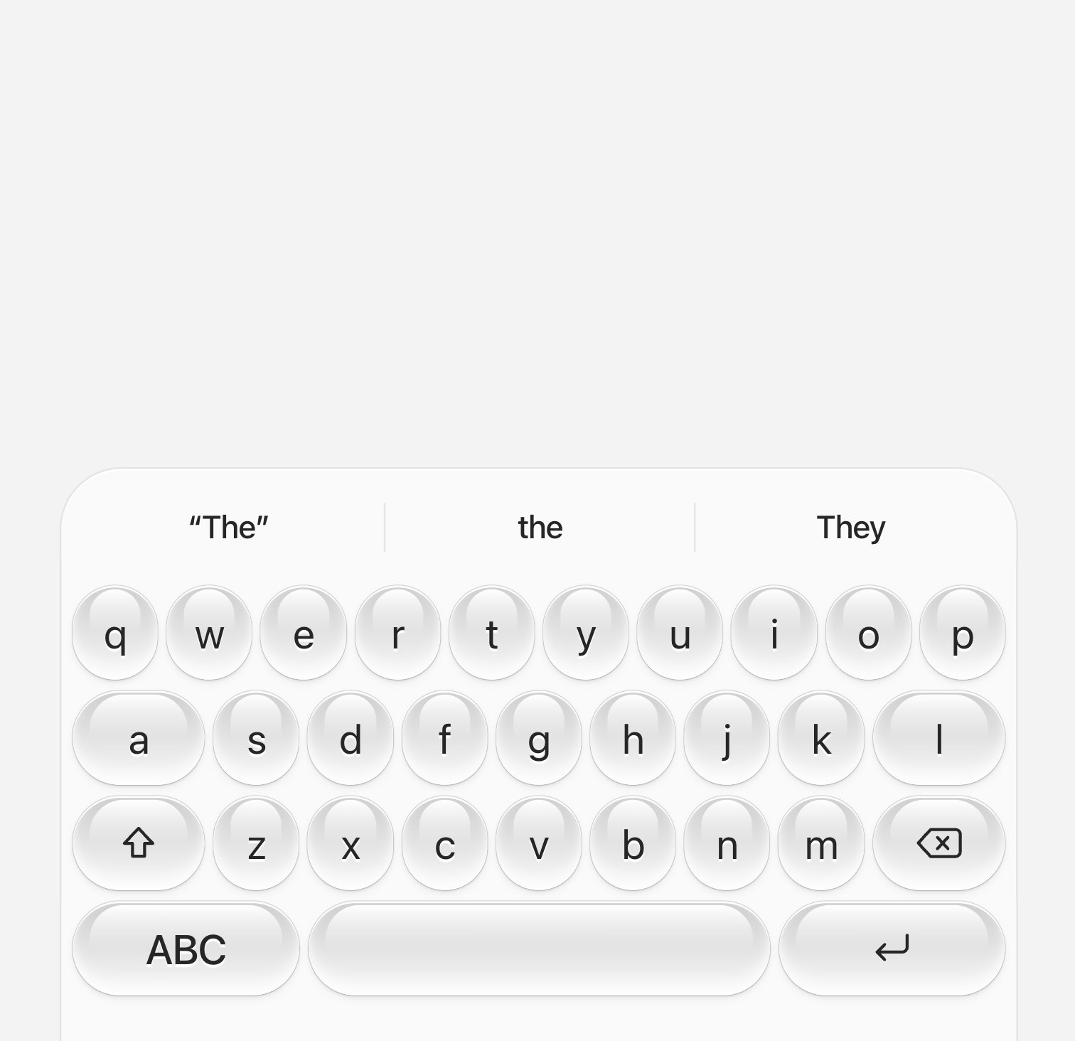 Glassmorphic virtual keyboard interface concept, image 2
