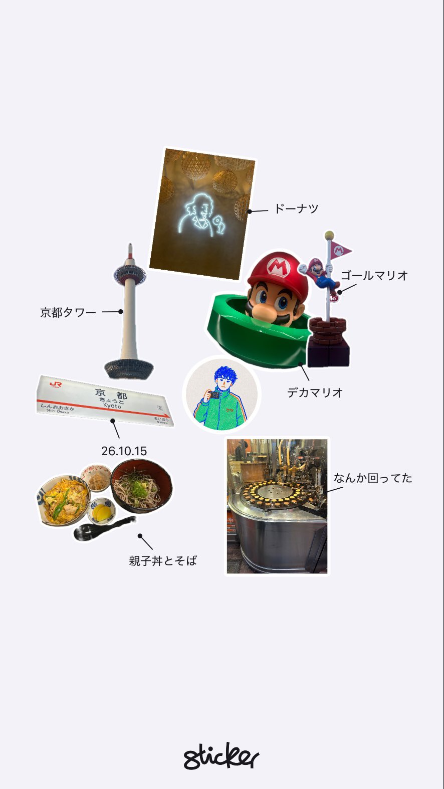 Kyoto sticker pack animation, image 2