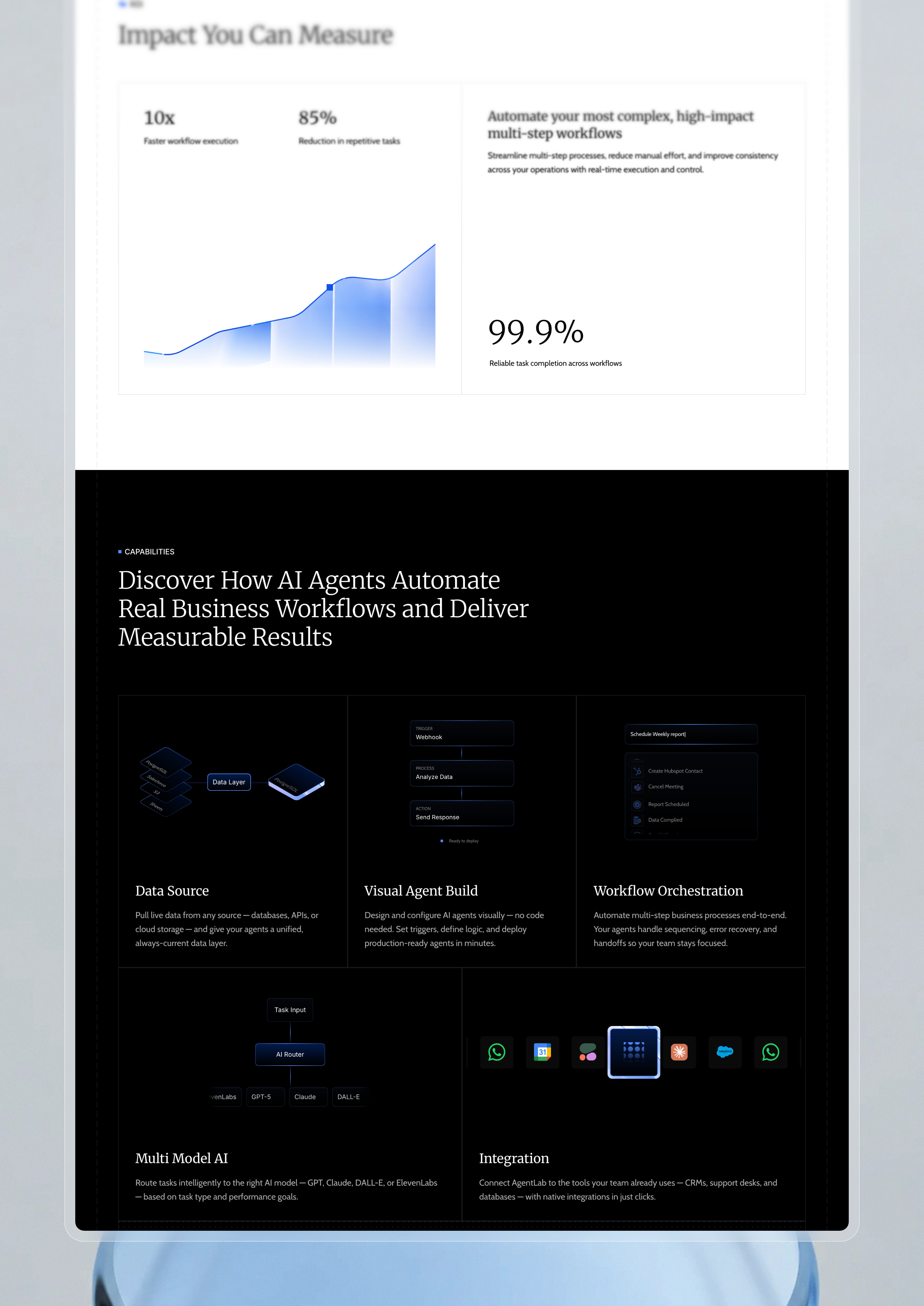 Marketing website for AgentLab, image 3