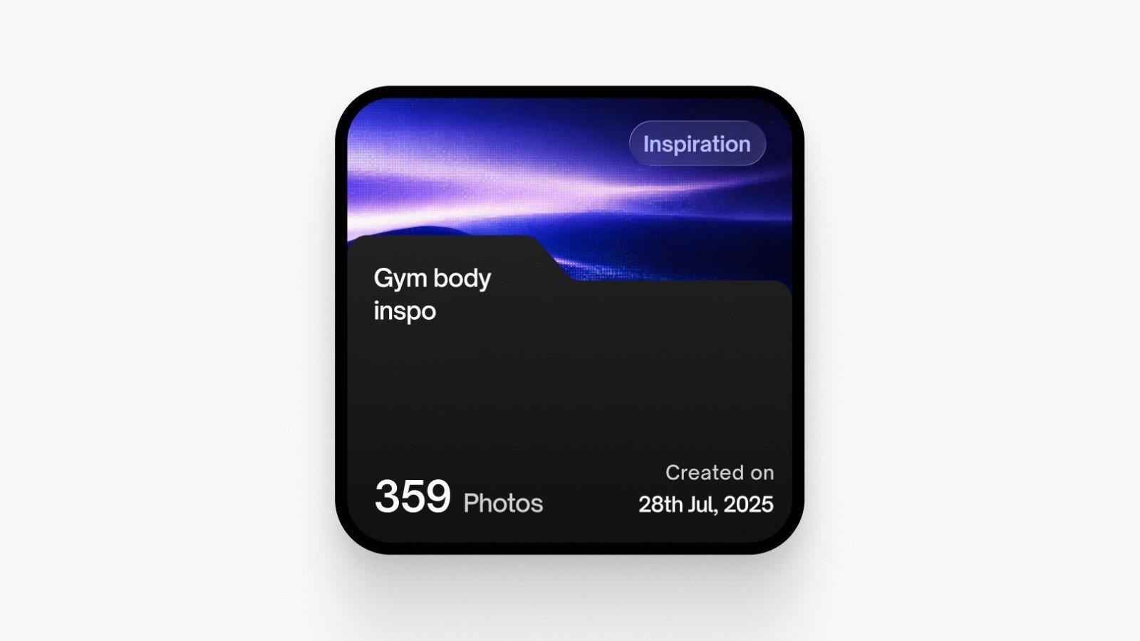 Coachella photos folder widget design, image 2