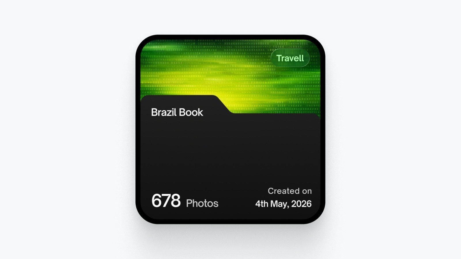Coachella photos folder widget design, image 3