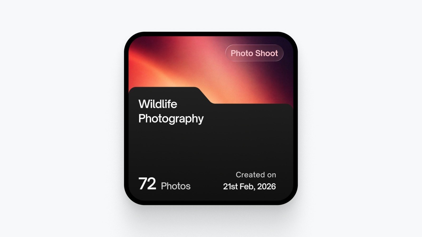 Coachella photos folder widget design, image 4