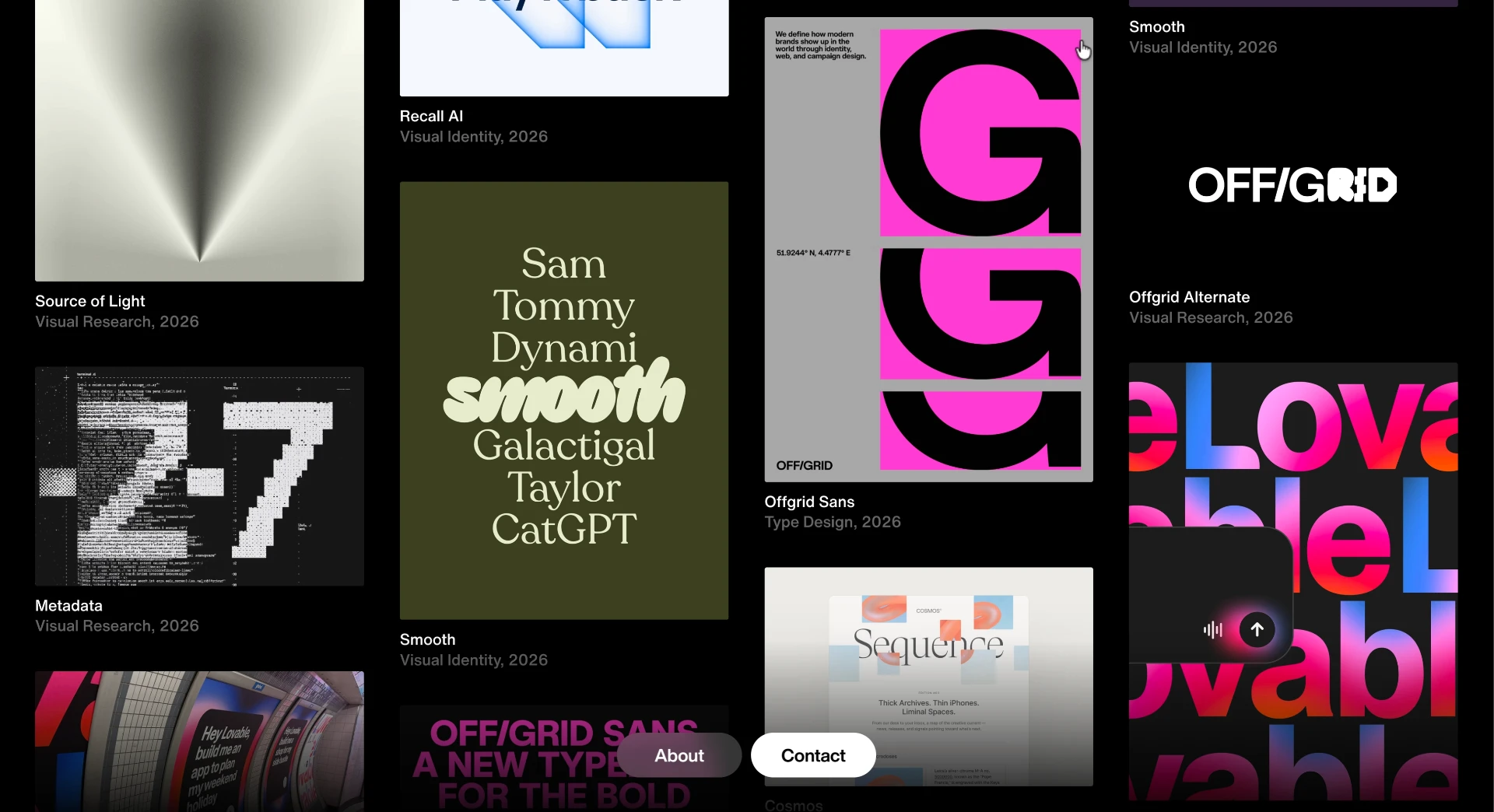 Offgrid design studio portfolio