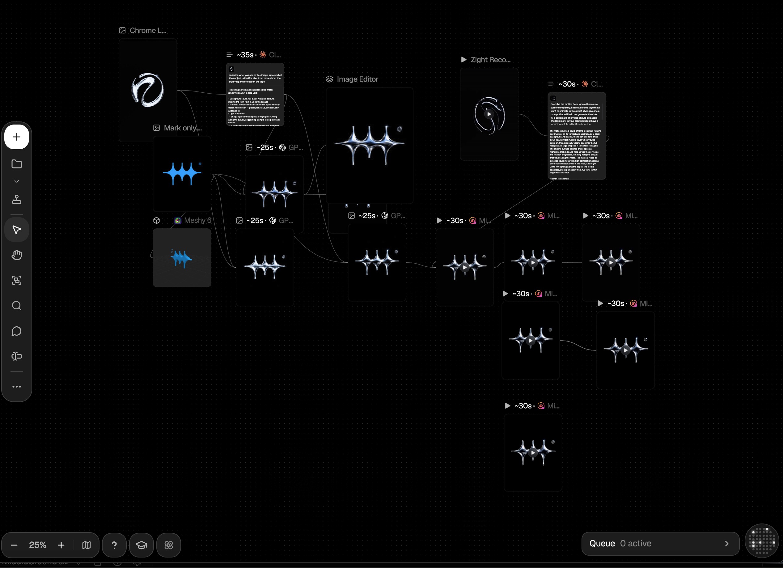 Liquid chrome chrome shape animation, image 3